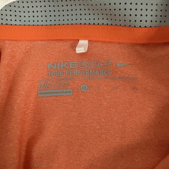 Nike Dri-FIT Golf Sleeveless Polo Tank Women’s XL Coral / White EUC - Picture 4 of 8